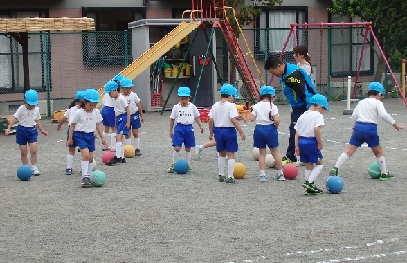 長沼幼稚園「サッカーを楽しむ会」を開催